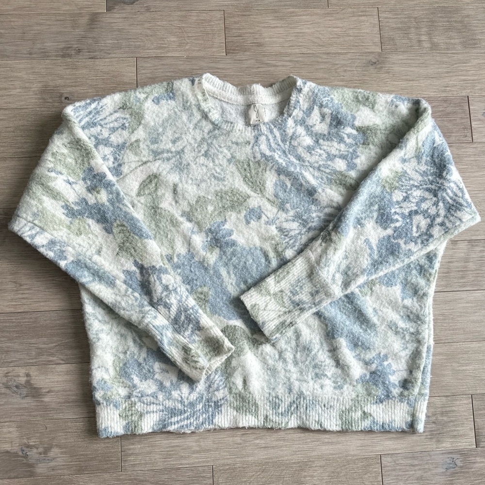 Joie Floral White Cozy Sweater Médium‎